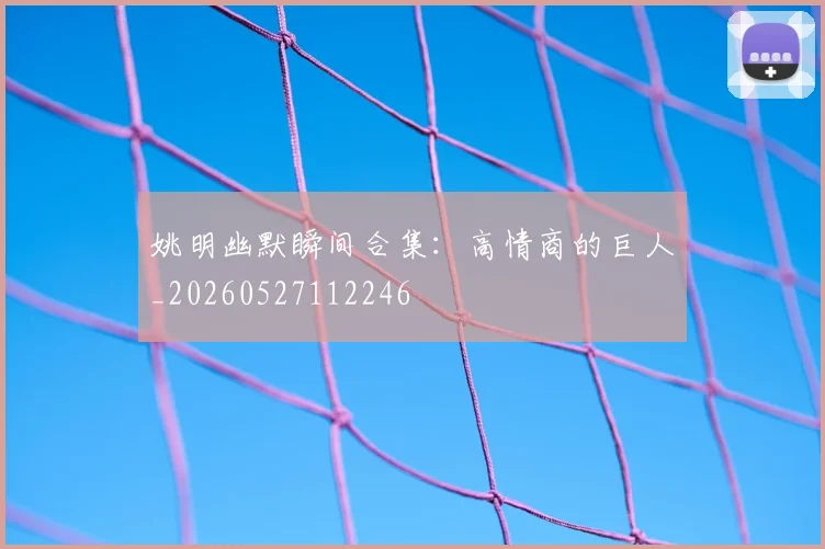 姚明幽默瞬间合集:高情商的巨人_20260527112246